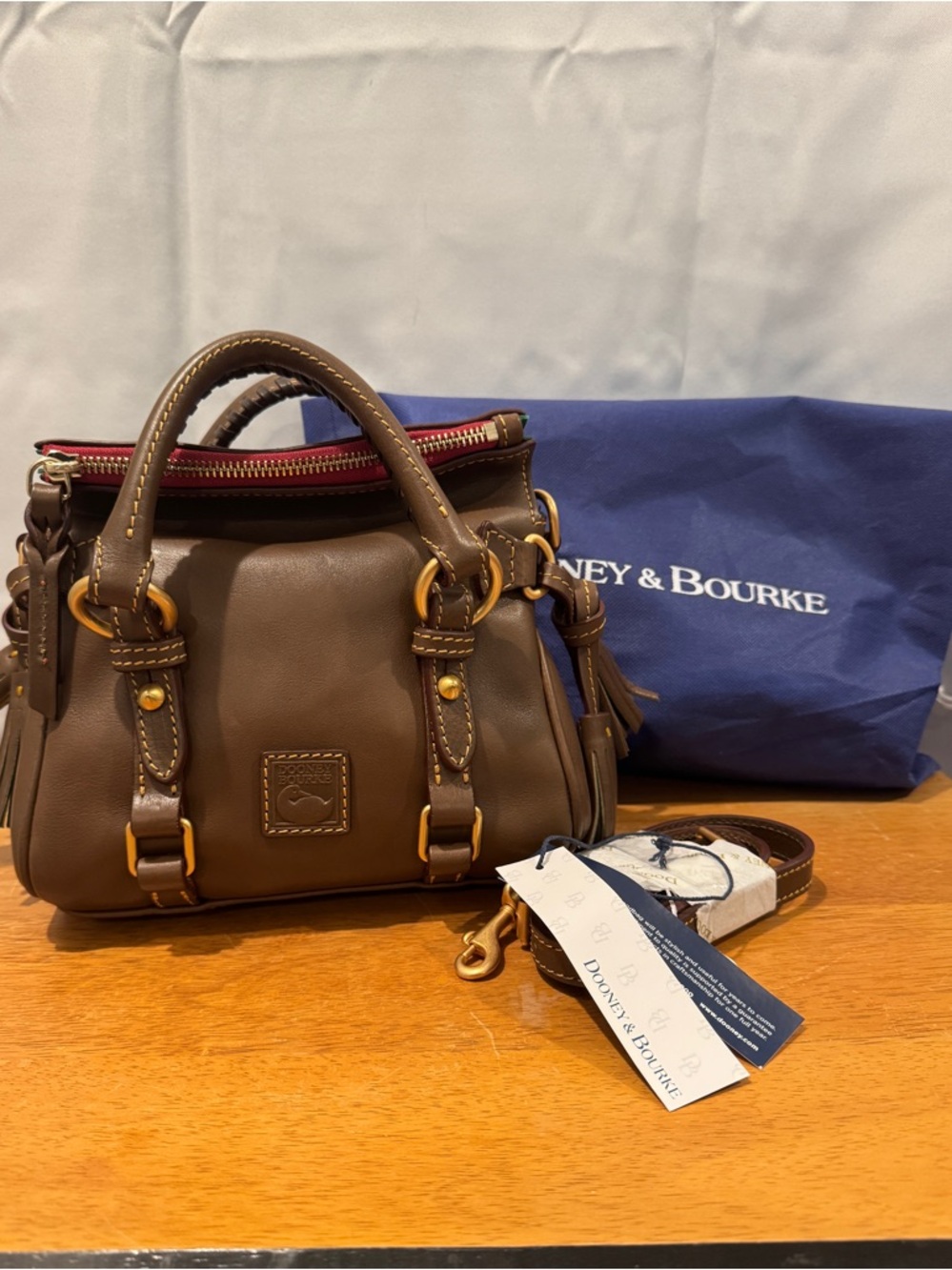 Dooney & Bourke Nano Florentine Leather Satchel